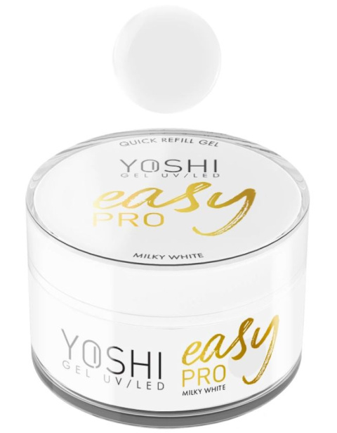 YOSHI Żel Easy PRO Gel MILKY WHITE 15 ml – Żel Budujący do Paznokci TPO-FREE