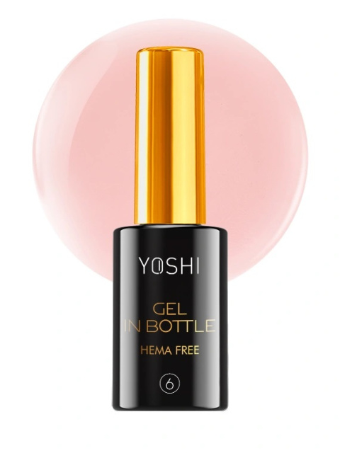 YOSHI Gel in Bottle No. 6 – Żel Budujący w Butelce Pudrowy Róż 10 ml TPO-FREE