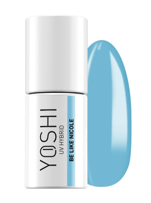 YOSHI Be Like Nicole 227 – lakier hybrydowy 6 ml, słodki błękit pop 2000 TPO-FREE