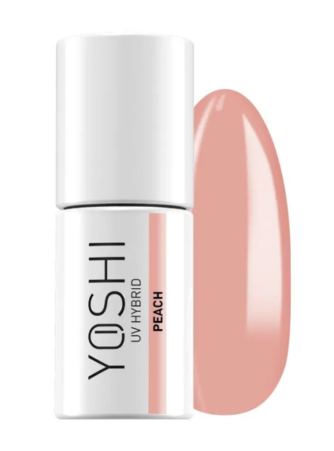 YOSHI French Peach 001 – Lakier Hybrydowy 6 ml (Brzoskwiniowy Nude do French Manicure) TPO-FREE