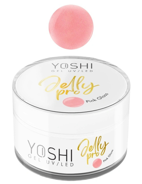 Yoshi Żel Budujący Jelly PRO Gel UV LED Pink Gloss 15 Ml TPO-FREE