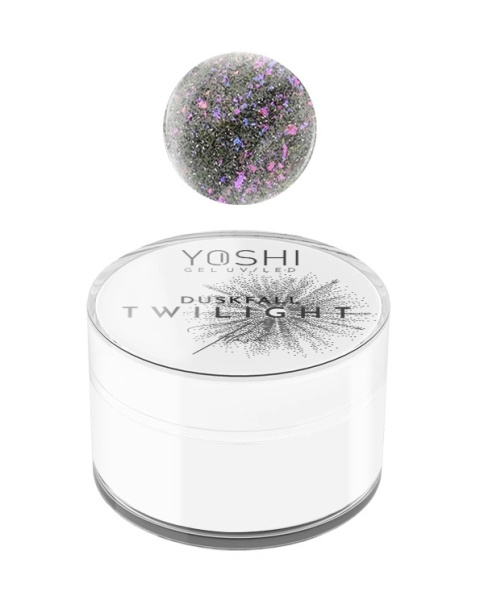 YOSHI Twilight Flash Duskfall – żel budujący 15 ml z efektem FLASH TPO-FREE