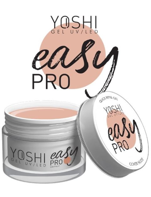 YOSHI Easy PRO Cover Nude 15 ml – Jasny, naturalny żel budujący TPO-FREE