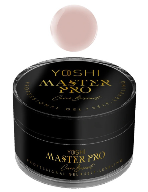 YOSHI Żel Samopoziomujący Master PRO Gel UV LED Cover Biscuit 50 ml – Żel Budujący TPO-FREE