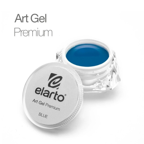 Elarto Art Gel Premium Blue 5g – Niebieski Żel do Zdobień